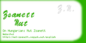 zsanett mut business card